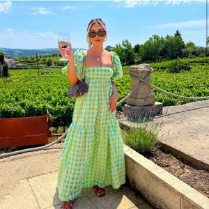 BNWT ZARA PLAID PRINT DRESS SZ XS